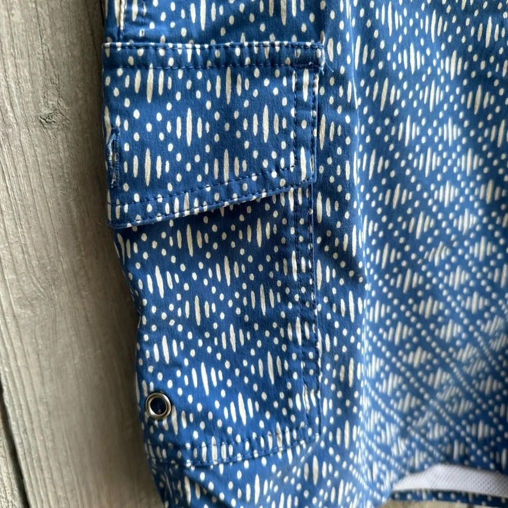 Men's J. Crew All Over‎ Pattern Cargo Swim Trunks Size 32 8